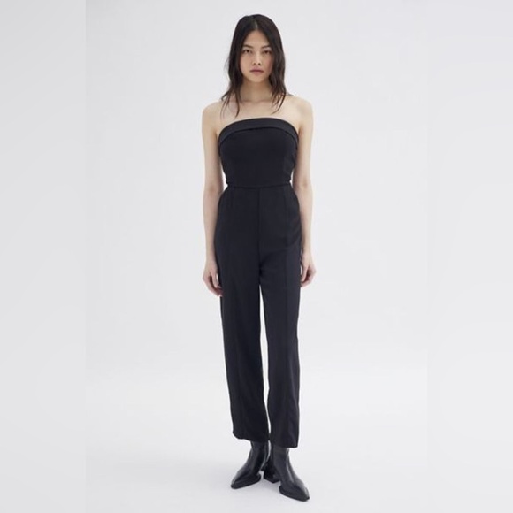 UO Glamorous Strapless Jumpsuit, Black, Large, NWT